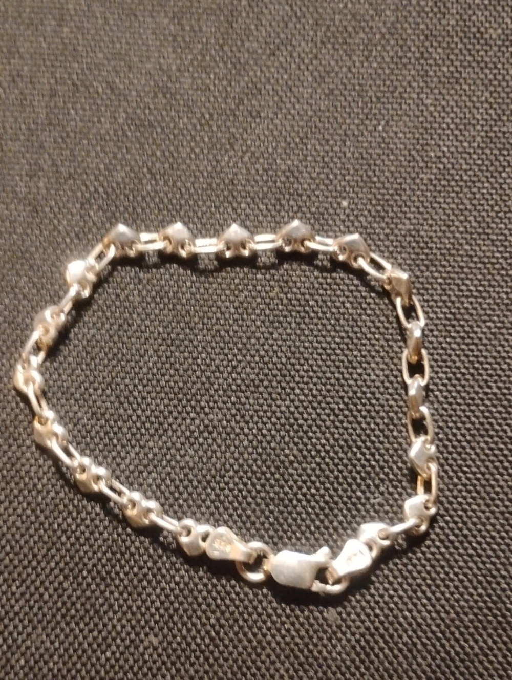 Elegant Sterling Silver Heart Link Bracelet - Women's Jewelry
